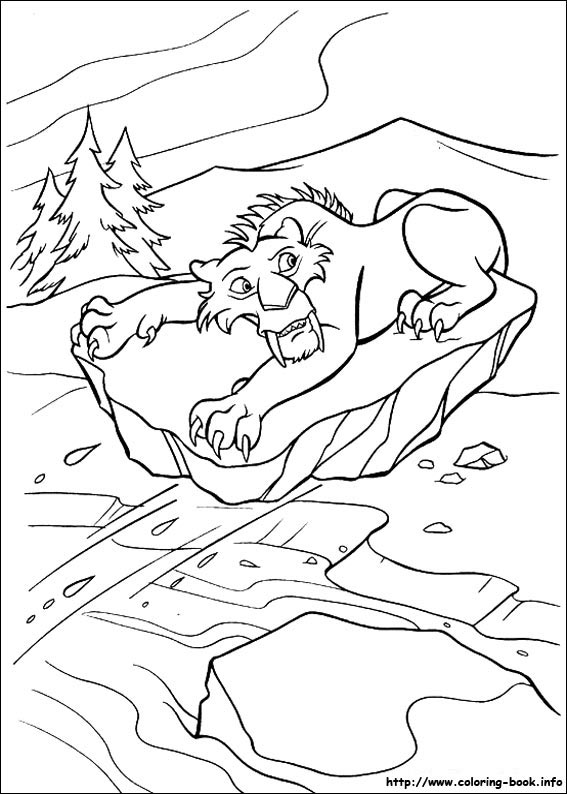 Ice Age coloring picture